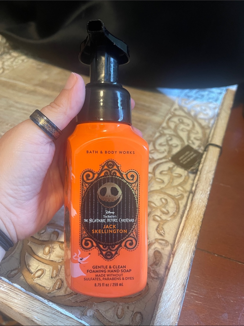 Bath & Body Works Jack Skellington Foaming Hand Soap - Orange & Black